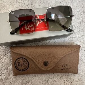 RAY BAN RB1971 54 Square SILVER GREY GRD